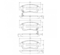 фото thumb №2, Nipparts тормозные колодки тормозные toyota camry
