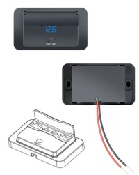 Разъём автомобильные монтажные 12v 24v 4 usb pd qc 3.0 on off 96w крышка с Разборки, фото thumb