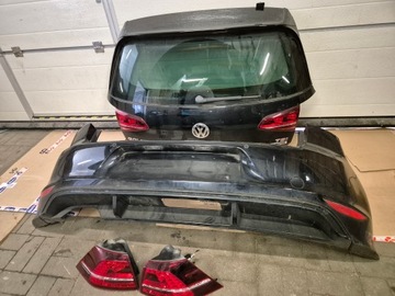 фото thumb №1, Бампер задній vw golf vii hb 5d r-line 4xpdc колір lc9x оригінал