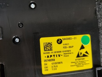 ПОТОЛОЧНЫЙ СВЕТИЛЬНИК ЖЕСТЫ BMW G20 G30 G01 G05 G06 5A43483
