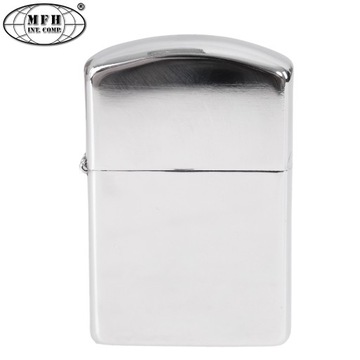 БЕНЗИНОВАЯ ЗАЖИГАЛКА типа ZIPPO СТАЛЬ ХРОМ MFH