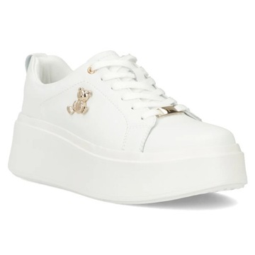 Sneakersy skórzane FILIPPO DP6246/24 WH BIAŁY - 39, Biały