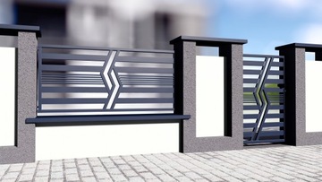 Забор из металлических панелей Gobe