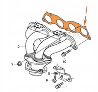 фото thumb №6, Прокладка колектор випускний honda civic k20 ep