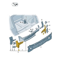 фото thumb №1, Планка перегородкова задня права audi q7 sline sq7