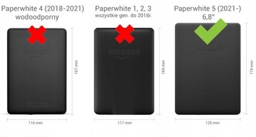 Чехол для Kindle Paperwhite 5 ORIGAMI 6,8 дюйма, фиолетовый