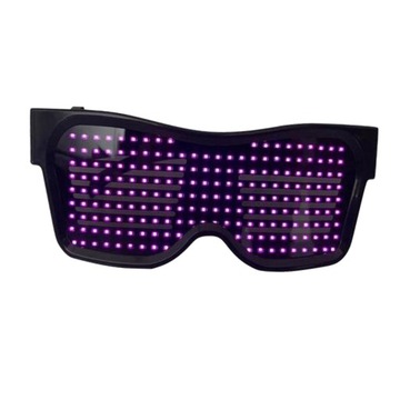 Светодиод Bluetooth для Raves Fun, мигающий дисплей, розовый