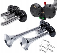 фото thumb №8, Сигнал клаксон сирена 3 сигнальные трубы potrójny