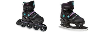 Роликовые коньки 2в1 RAVEN Drill Mint/Pink 34-37