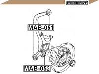 фото thumb №2, Febest mab-051 подшипниковый узел, рычаг