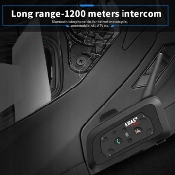 2 комплекта мотоциклетного шлема EJEAS V6 Pro 1200M для