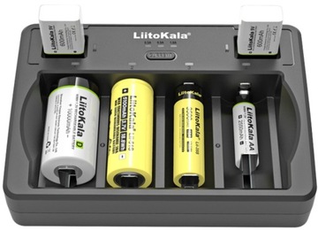 Uniwersalna Ładowarka LiitoKala Lii-D4 Li-ion 18650 AA AAA z adapterem EU