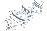 фото thumb №5, Mercedes c-klasa w206 2021 кронштейн крепление ремня передней a2066201801