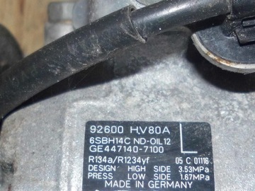 фото thumb №6, Компресор кондиціонера nissan x-trail t32 92600hv80a ge447140-7100 6sbh14c