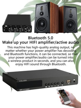 KGUSS U01 ES9038Q2M Bluetooth-декодер цифрового воспроизведения