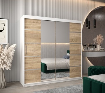 Szafa przesuwna z lustrem garderoba VERONA 4 200cm