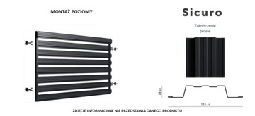Пролет забора SICURO SI-02 ЧЕРНЫЙ RAL9005