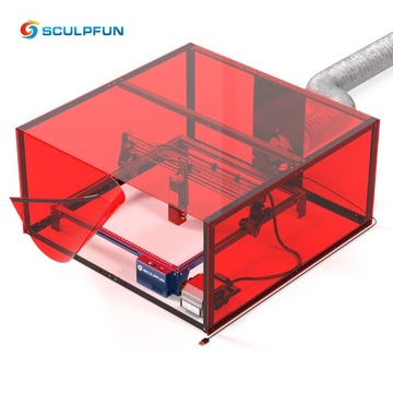 Лазерный гравер SCULPFUN S30 с доской + счетчиком + роликом