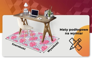 Dywanik winylowy do pracy eko z foto Różowe liście
