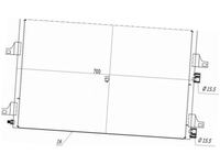 фото thumb №2, Конденсатор кондиционера renault megane ii 1.5-2.0 02-10