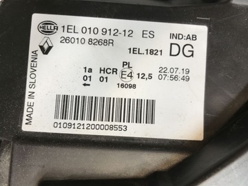 фото thumb №13, Renault zoe 12-19 лампа права перед передня 260108268r