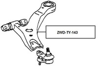 фото thumb №2, Важіль передній lexus rx300 03- /нижній лівий/