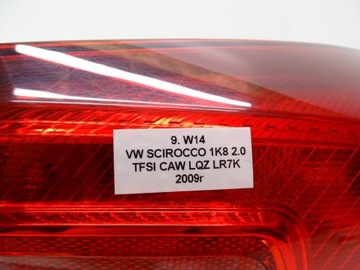 фото thumb №7, Лампа правые зад правая задняя w крыло 1k8945096g vw scirocco iii 1k8