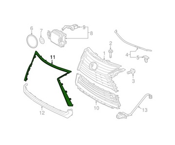 фото thumb №1, Рама решітка lexus rx350/450h 15- 531210e120 нова