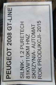 фото thumb №7, Двигатель peugeot 2008 i 1.2 thp puretech 110km 81kw hnz