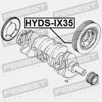 фото thumb №4, Колесо пасове вала колінчастого febest hyds-ix35