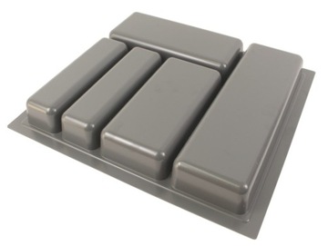 Wkład na sztućce organizer do szuflady 530x490mm grafit