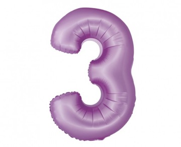 Balon foliowy Smart Cyfra 8 lawendowa matowa 76 cm