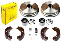 фото thumb №1, Тормозные барабаны тормозные колодки подшипник renault clio iii modus задняя kpl