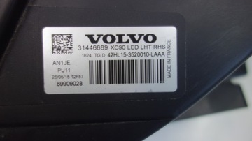 фото thumb №6, Volvo xc90 лампа led права 31446689 uk