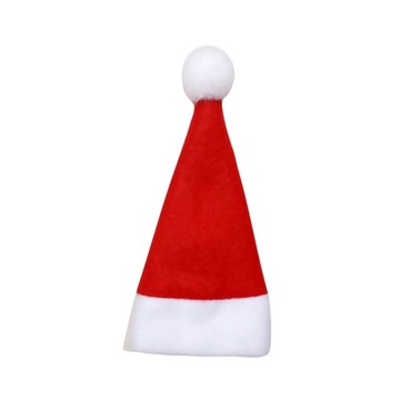 MINI CZAPKA ŚWIĄTECZNEGO MIKOŁAJA UCHWYT NA SZTUĆCE 30 SZT