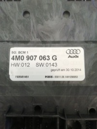 фото thumb №1, Блок керування модуль комфорту audi 4m0907063g
