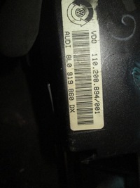 фото thumb №5, Счетчик спидометр audi a3 8l 1.9tdi 8l0919860dx