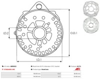 Задні корпус генератора abr0022 bosch as-pl Доставка, фото thumb