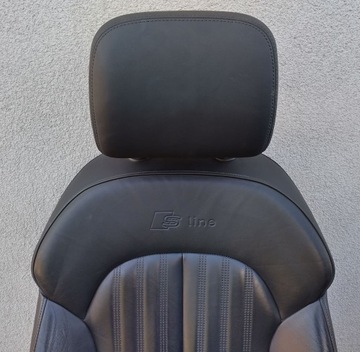 фото thumb №8, Audi a6 s6 c7 4g рестайлінг 15-18 s-line сидіння правий переднє чорна шкіра uk