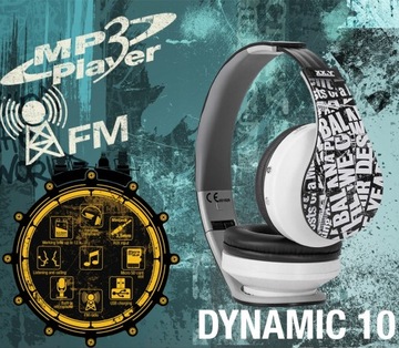 XX.Y Dynamic 10 Черные наушники MP3-радио microSD