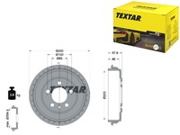 фото thumb №1, Барабаны тормозные 2szt. skoda t fabia 1.0-1.5 21- bez подшипник textar