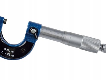 GEKO MIKROMETR ZEWNĘTRZNY ANALOGOWY 0-25mm 0-01mm Z NONIUSZEM G01486