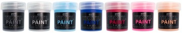 Duży zestaw 12 farb do malowania ciemnych tkanin jeans bawełna len 12x25ml