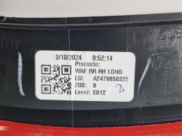 фото thumb №9, Mercedes glb w247 планка накладка крила задня права зад a2478850322