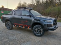 фото thumb №9, Градуси бічні пороги сталеві модель x toyota hilux 2015-
