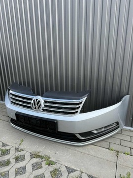 фото thumb №8, Vw passat b7 бампер перед переднее комплектный противотуманные фары la7w решётка радиатора 10-14