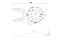 фото thumb №1, Вентилятор радіатора fiat punto ii -06 -ac nrf