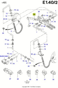 фото thumb №8, Кронштейн, кронштейн шланг гальмівні ford escort/orion 1990-1995 oem номер 6588816