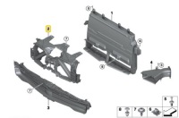 Bmw ix i20 впуск повітропровід повітря каркас ремінь кронштейн решітка радіатора Зі Шроту, фото thumb