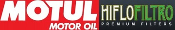 Масло MOTUL 7100 10W40 4л. + Фильтр HF113, Honda TRX500FPM Fourtrax, 08-14